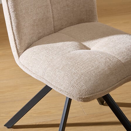 Трапезен стол atmosphera Swivel, Шинил, Въртящ