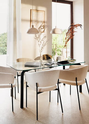 Трапезна маса atmosphera Hecate, Черен, 180x90 см