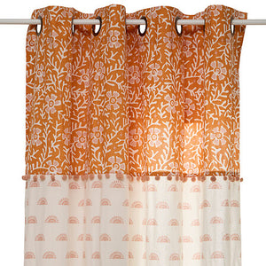 Детска завеса atmosphera Nomad, 140х260 см, Бежов, Оранжев