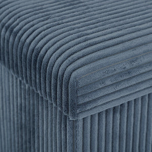 Пуф със съхранение atmosphera Arum, Рипсено кадифе, Сгъваем, 38x38 cm