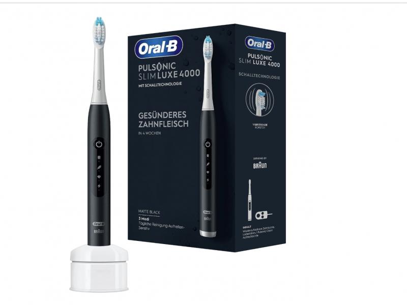 Електрическа четка за зъби Oral-B Pulsonic Slim Luxe 4000 437246 , Черен