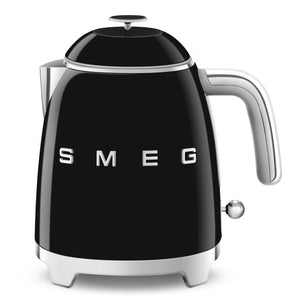 Мини електрическа кана SMEG KLF05BLEU, 50's Style, 1400 W, 800 мл, Черна