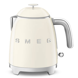 Мини електрическа кана SMEG KLF05CREU, 50's Style, 1400 W, 800 мл, Крем