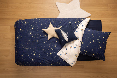 Детско двулицево спално бельо atmosphera Space, 140x200 cm, Памук