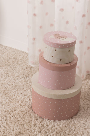 Детска прозрачна завеса atmosphera с помпони 140х240см, Розов