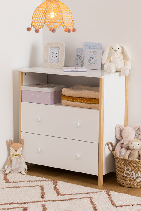 Детски скрин Аtmosphera Kima, MDF, Бял