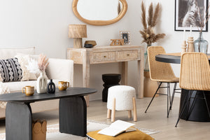 Табуретка atmosphera Inuit, Букле, Бял