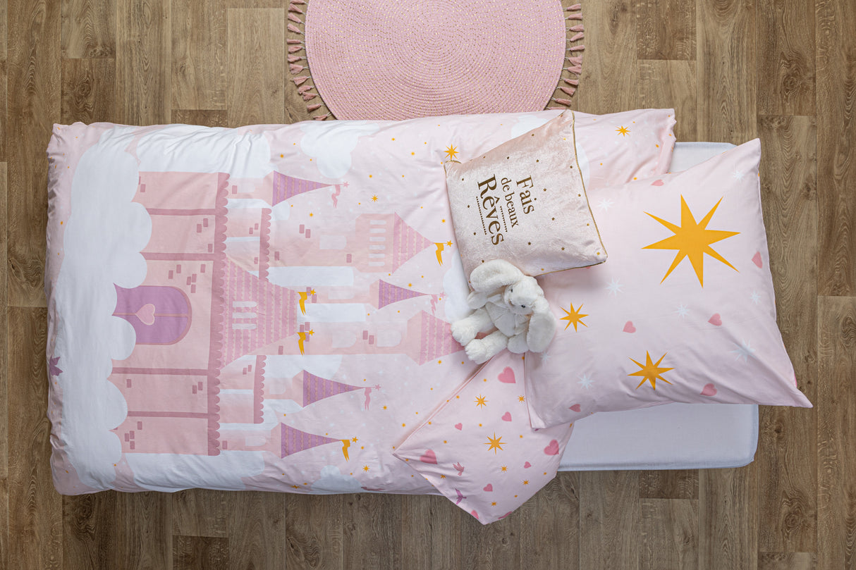 Детско двулицево спално бельо atmosphera Castle, 140x200 cm, Памук