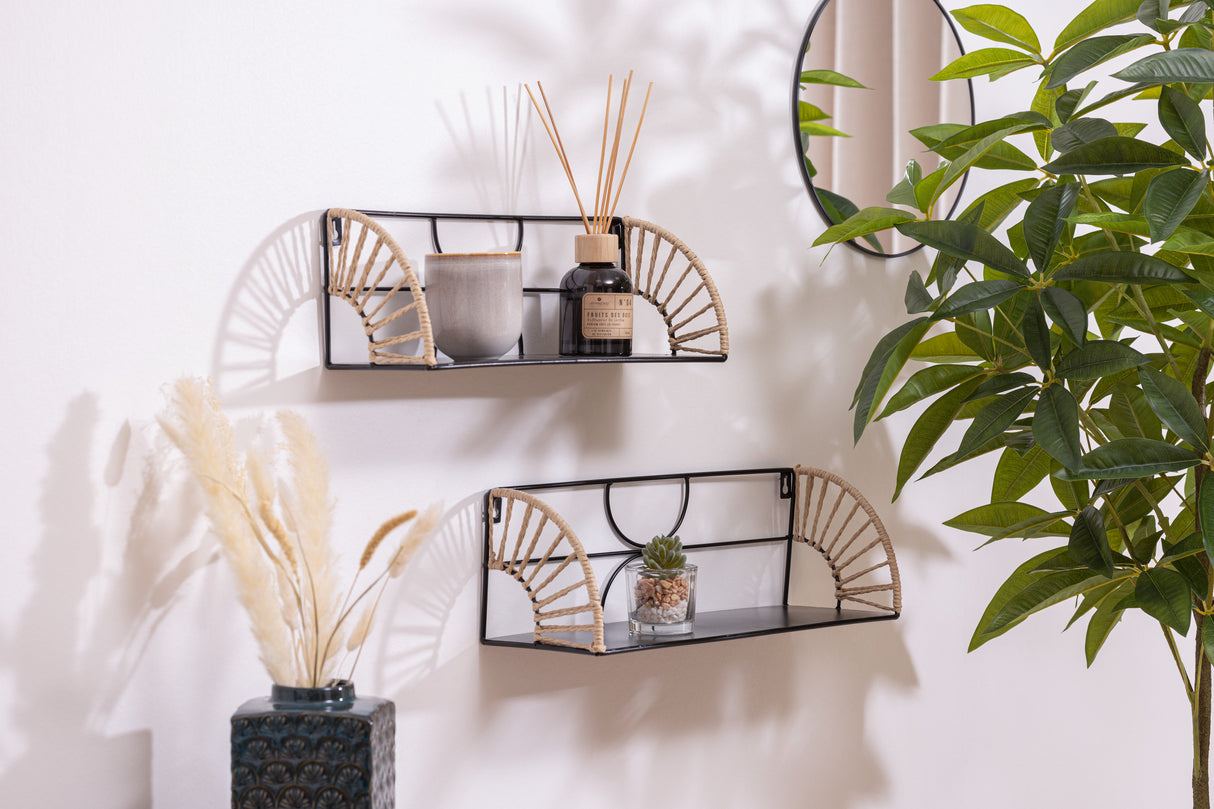 Рафт за стена atmosphera Mileva, Метал, 2 броя