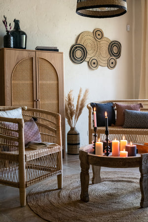 Изкуствено растение atmosphera Natural Pampa, 110см, 3бр, Бежов