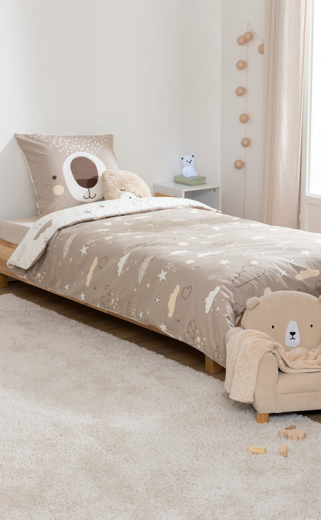 Детско двулицево спално бельо atmosphera Bear, 140x200 cm, Памук