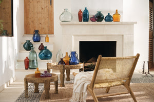 Ваза atmosphera Uly, Стъкло, Каки, 51 cm