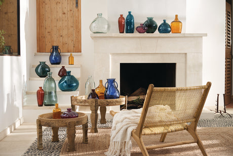 Ваза atmosphera Uly, Стъкло, Каки, 51 cm