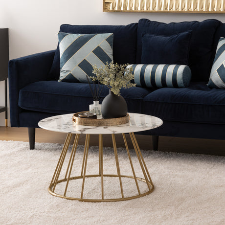 Холна маса atmosphera Rayo, 70x40 cm, Мрамор ефект