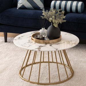 Холна маса atmosphera Rayo, 70x40 cm, Мрамор ефект