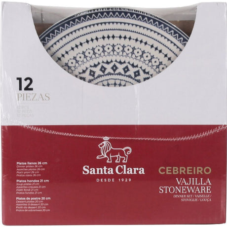Сервиз за хранене Santa Clara Ceibreiro, 12 части,керамика