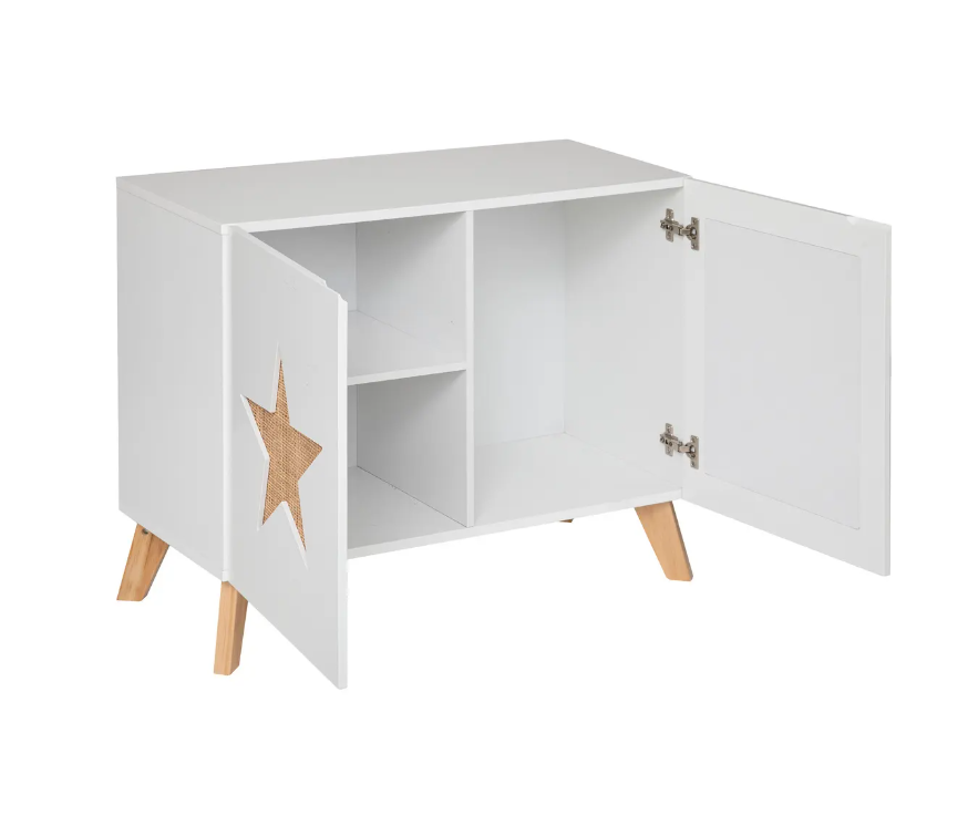 Детски шкаф Аtmosphera Star, Бял