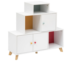 Детски шкаф за съхранение Аtmosphera Circus, Бял бор