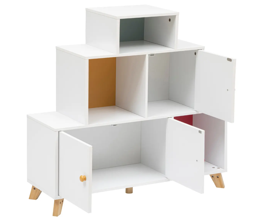 Детски шкаф за съхранение Аtmosphera Circus, Бял бор