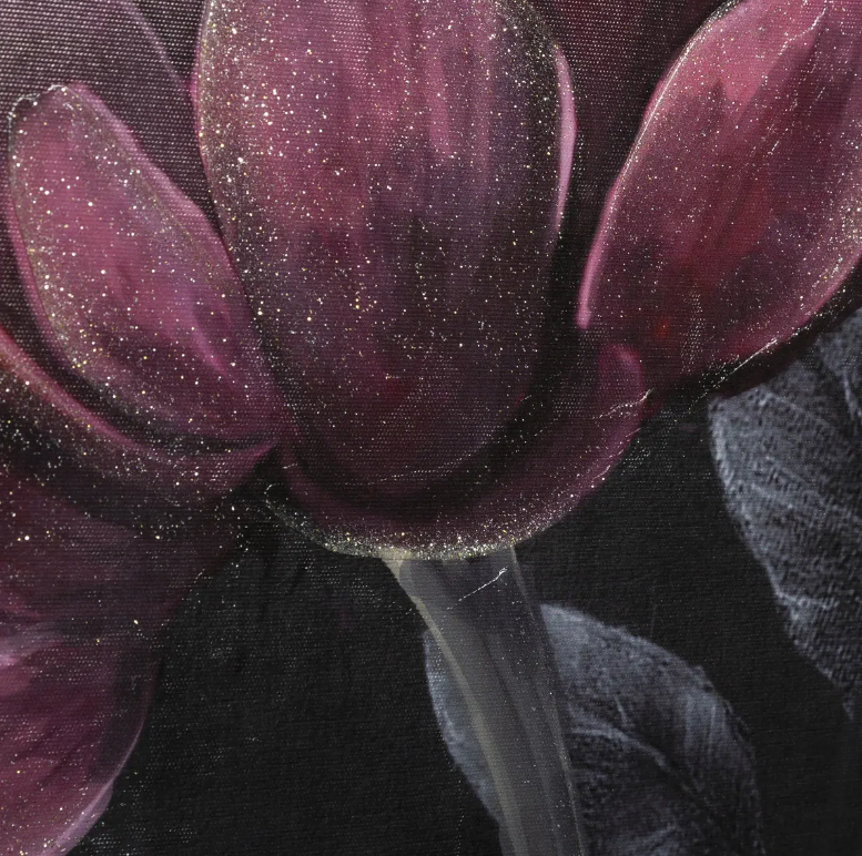 Картина atmosphera Black Flower, 58x58 cm