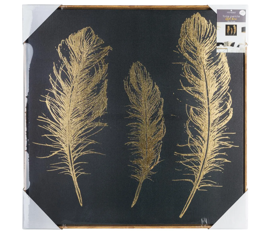 Картина atmosphera Feather, 78x78 cm