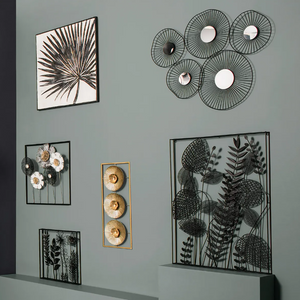 Стенно пано atmosphera Oli, Черен, 64x54 cm