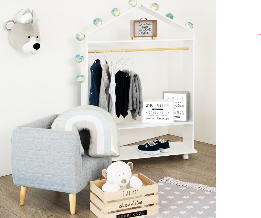 Детски гардероб atmosphera, Колелца, 120 cm