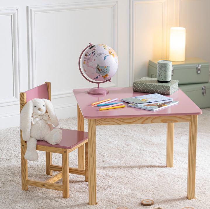 Детска маса atmosphera Classic, MDF, Розов