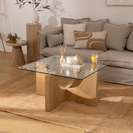 Холна маса atmosphera Etini, 85x85x45 cm, Меден