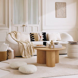 Декоративна възглавница atmosphera Wavy bliss, 48x35 cm, Букле