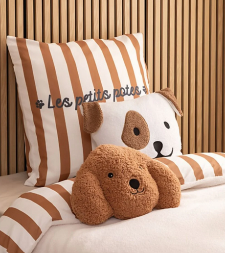 Детска декоративна възглавница atmosphera Dog, 36x24 cm, Букле