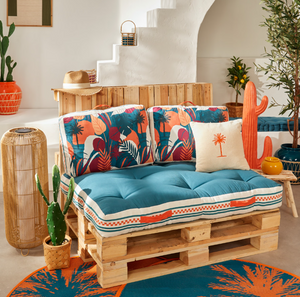 Външен матрак за мебел atmosphera Yucatan, 120x80x15 cm, Памук