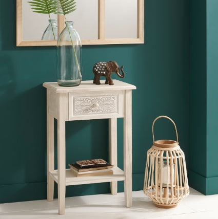 Нощно шкафче atmosphera Hina, 67,5 cm, Бял