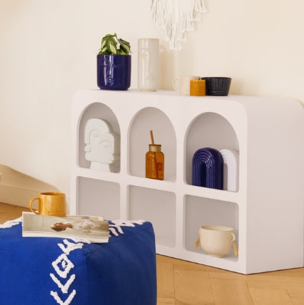 Скрин atmosphera Soleya, 6 отделения, 110x71 cm, Бял