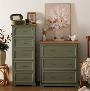 Скрин atmosphera Mohea, 3 чекмеджета, MDF, Зелен