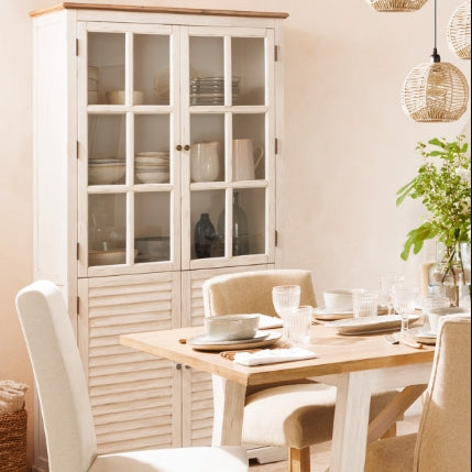 Висок шкаф atmosphera Oblia, 95x190 cm, Бял