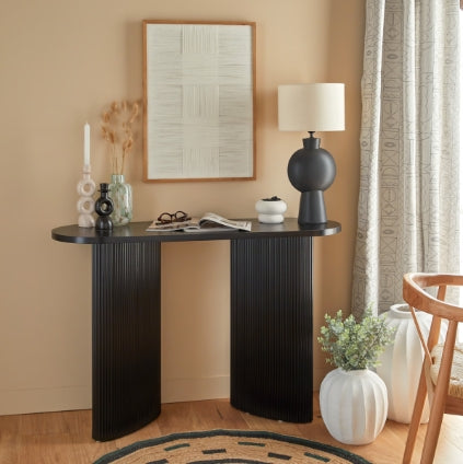 Конзолна маса atmosphera Olova, 120x40x80 cm, MDF, Черен