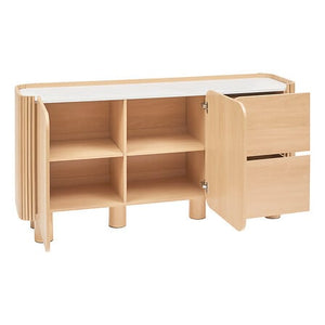 Скрин atmosphera Homelya, 2 врати, 2 чекмеджета, 160 cm, Хевея