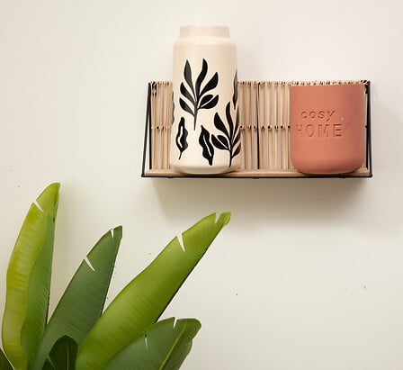 Рафт за стена atmosphera Sofia, Метал, 48x21 см