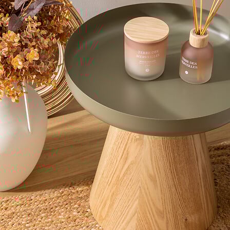 Помощна маса atmosphera Hercyna, MDF, Ø40 см