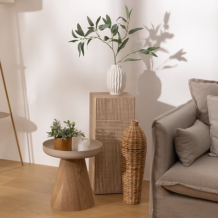 Помощна маса atmosphera Hercyna, MDF, Ø40 см