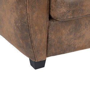 Двуместен диван atmosphera Stanis Vintage, Кафяв