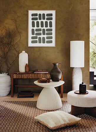 Помощна маса atmosphera Fylis, Магнезия, Слонова кост, Ø50 см