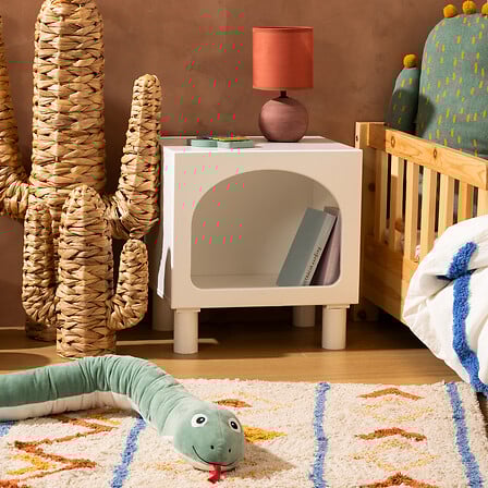 Детско нощно шкафче atmosphera Tara, MDF, Бял