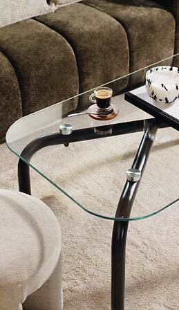 Холна маса atmosphera Hecate, Метал, Хром, 100x60 cm