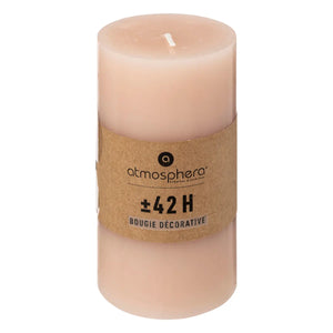 Свещ без аромат atmosphera Hugo, Кръгла, 7x13 cm