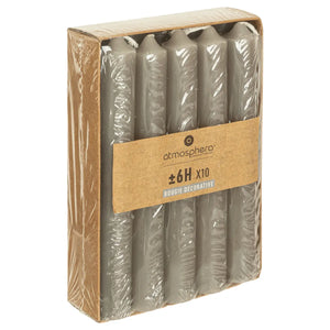 Комплект свещи без аромат atmosphera Hugo, 16 cm, 10 бр