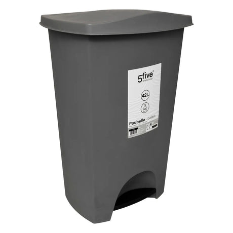 Кош 5five, Сив, Пластмаса, 42 l