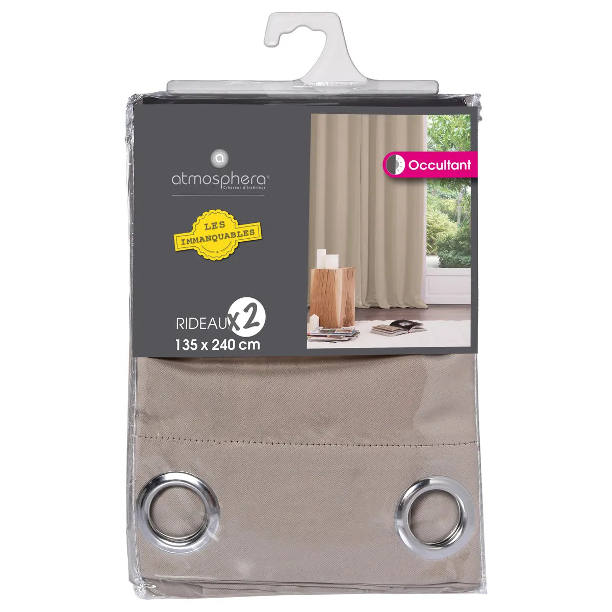 Комплект блекаут завеси atmosphera, 135x240 cm, 2 бр