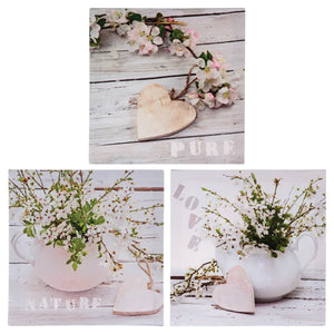 Картина atmosphera Nature Heart, Принт на платно 28x28 см, Асорти дизайни